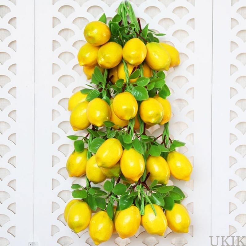 Ukik ผลไม้ปลอม เลม่อน มะนาว สําหรับตกแต่งบ้าน ร้านอาหาร โรงแรม สวน