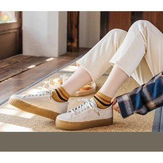 SK-091 (ซื้อขั้นต่ำ 2 คู่) ถุงเท้าข้อสั้น ผู้ชาย สีพื้น แต่งสีข้อลายเส้น ลุคเท่ ถุงเท้าญี่ปุ่น ผ้านิ่ม มี 10 สี เลือกสีไ