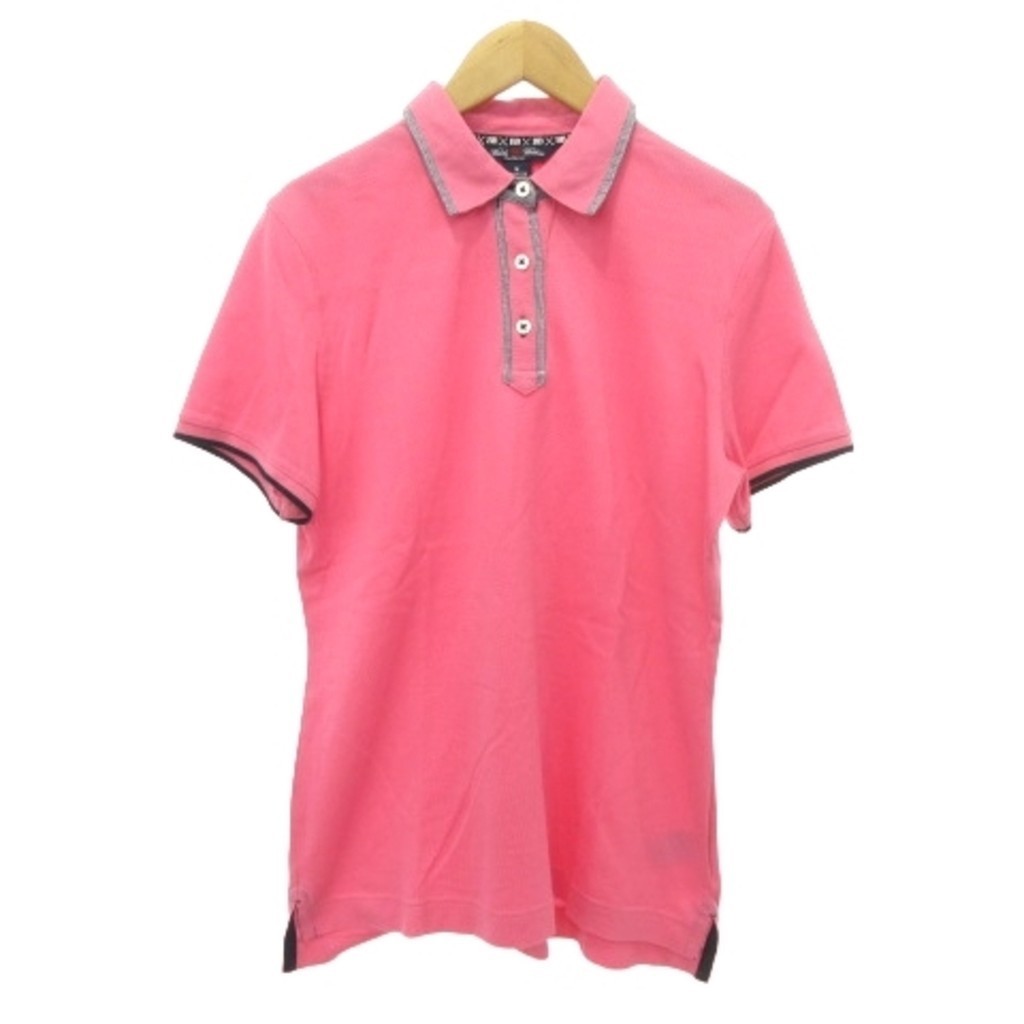 Brooks Brothers Golf Wear Polo Shirt Line Thin Medium Pink Direct from Japan Secondhand