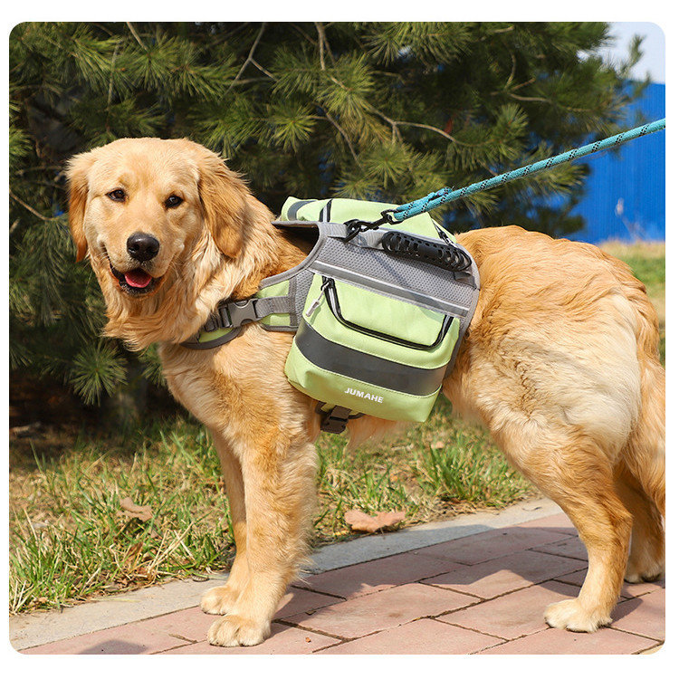 Pet self-carrying backpack, self-carrying snack dog food bag for medium and large dogs when going out