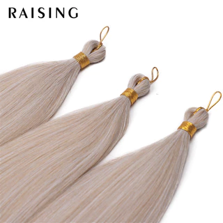 Raising กิ๊บติดผมถักโครเชต์สังเคราะห์ สีบลอนด์ 28 นิ้ว 3 ชิ้น