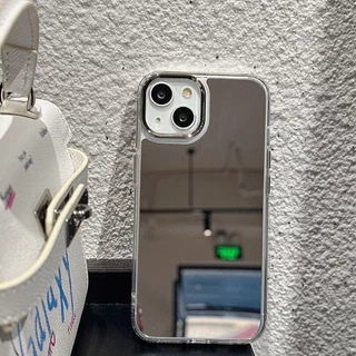 เคสโทรศัพท์มือถือ พร้อมกระจก For iPhone16 11 13 Pro 14 12 13 15 Pro Max 14 PlusXR XS Max Mirror Case สําหรับ สไตล์เกาหลี