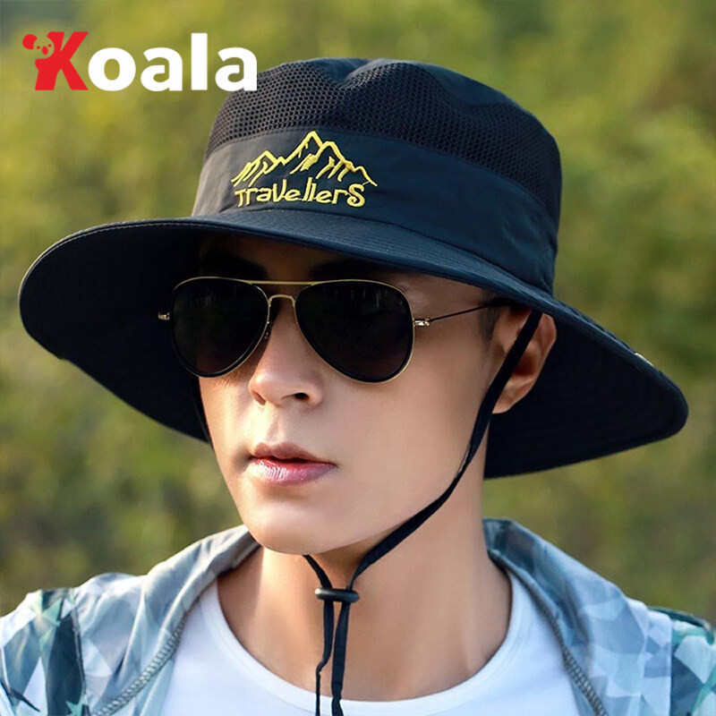 KOALA หมวกบักเก็ตเดินป่า หมวกกันแดด ตั้งแคมป์ ปีนเขา ปีกกว้าง