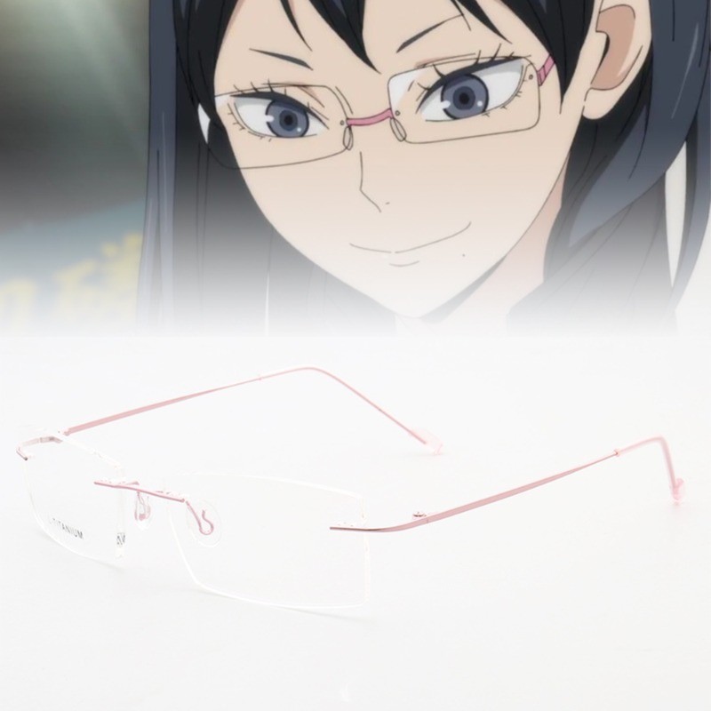 ไฮคิว!! แว่นตา Shimizu Kiyoko Karasuno แว่นตาแว่นตากันแดดอะนิเมะฮาโลวีนคอสเพลย์อุปกรณ์เสริม