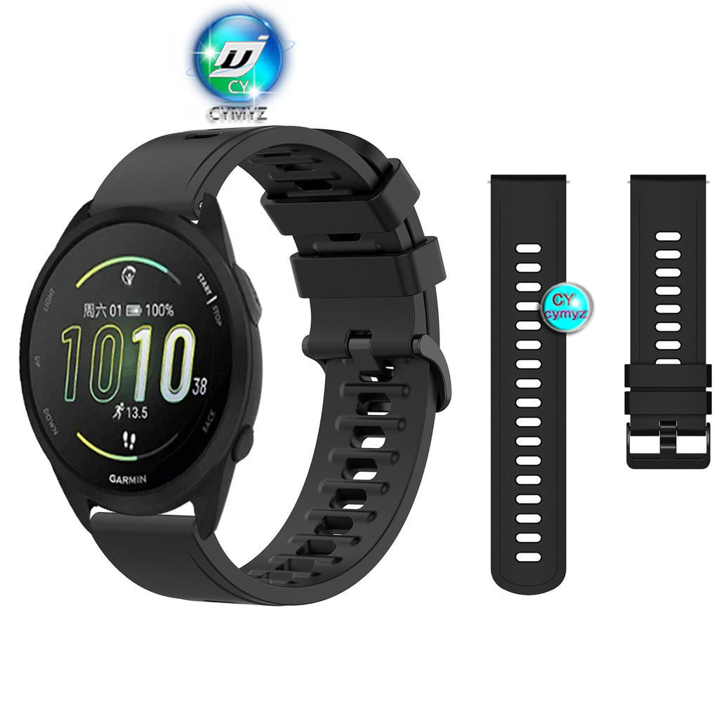 สายนาฬิกาข้อมือซิลิโคน สําหรับ Garmin Forerunner 165 Garmin Forerunner 165