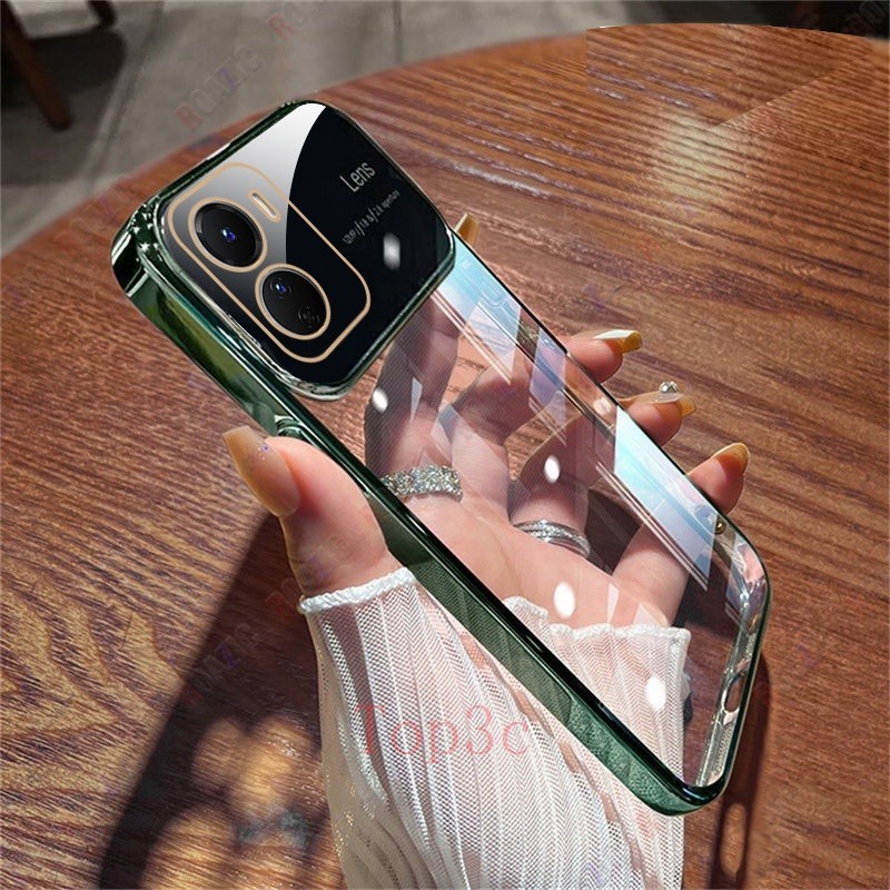 เคส Vivo Y16 Y17S Y17 Y15 Y12 Y11 U10 Y20 Y20i Y12S Y12A Y20S Y21 Y21T Y33S Y33T T1X Y22 Y22S Y35 Y27 Y36 5G Y27 5G Y27S กรณีป้องกันโทรศัพท์โปร่งใส DSC