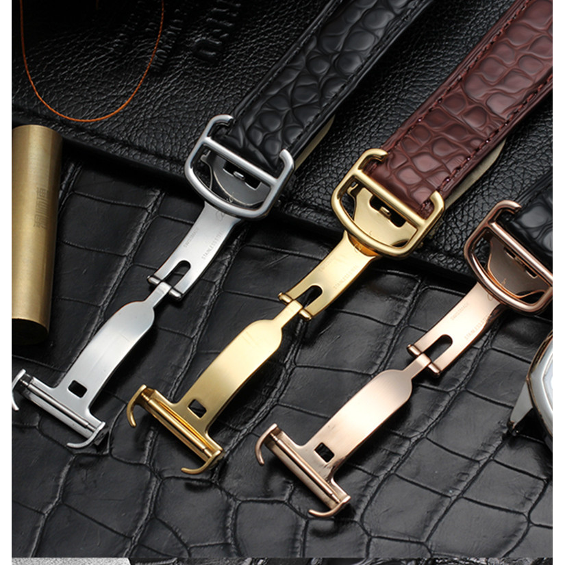 สายนาฬิกาข้อมือหนังจระเข้ สําหรับ Cartier Tank Solo London Series Polar W5200004 W.6701011 สายนาฬิกาข้อมือ แบบนิ่ม ขนาด 16 มม. 17 มม. 18 มม. 20 มม. 22 มม. 23 มม. สําหรับผู้ชาย และผู้หญิง