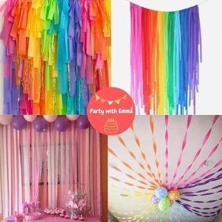 [พร้อมส่งจากไทย⭐] กระดาษย่นทำBackdrop งานปาร์ตี้ งานฉลอง ตกแต่งงานวัด