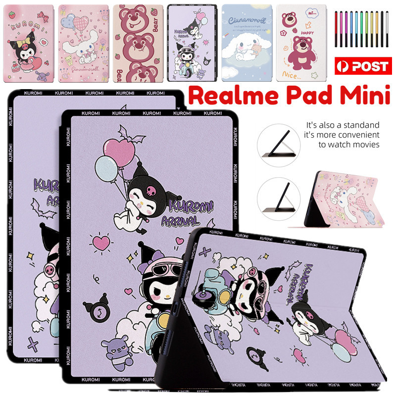สําหรับ Realme Pad Mini 8.7 นิ้ว รุ่น การ์ตูน สมาร์ทพลิก หนังสือ เคสตั้ง แท็บเล็ต เคสหนัง เด็ก เคสกันกระแทก
