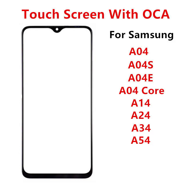 อะไหล่หน้าจอสัมผัส LCD และ OCA สําหรับ Samsung Galaxy A54 A34 A24 A14 A04 A04S A04E Core