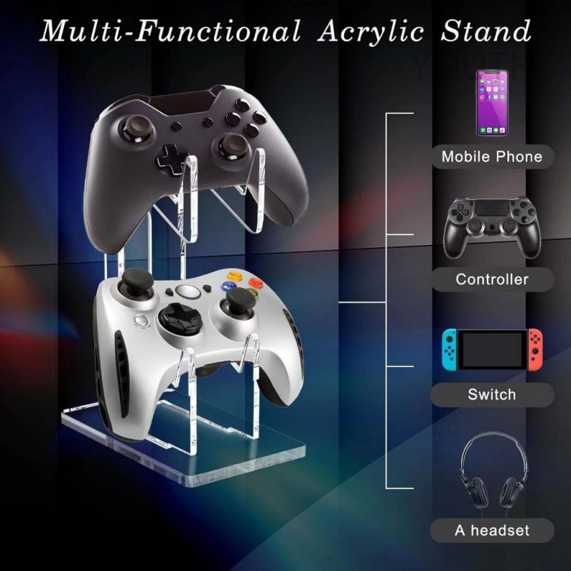 4·4 ตัวยึดอะคริลิคเหมาะสําหรับการจัดเก็บของเกมแพด ps5,ps5/PS4/Xbox/switch controller อุปกรณ์เสริมขายึดจัดเก็บสากล