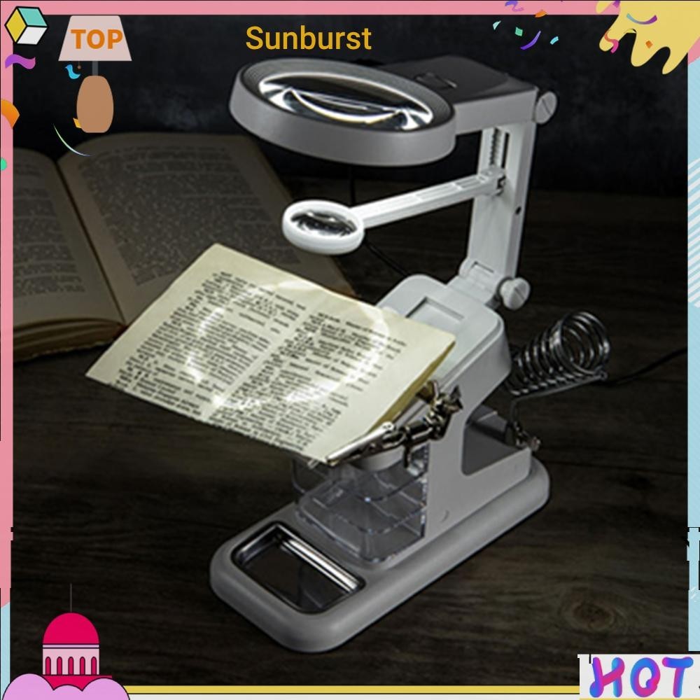 แว่นขยายเชื่อม พร้อมไฟ LED 10 ดวง [Sunburst11.th]