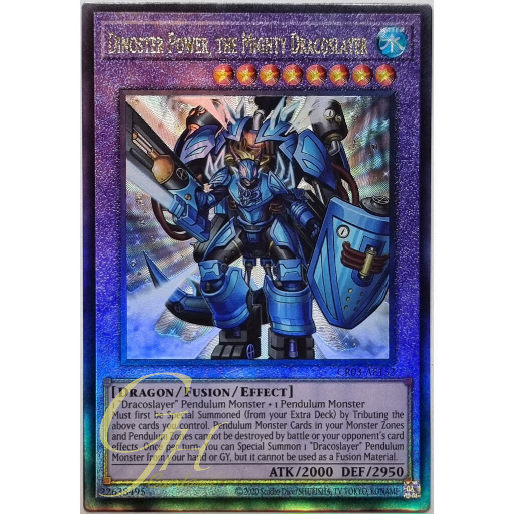 Yugioh [CR03-AE152] Dinoster Power, the Mighty Dracoslayer (Ultimate Rare)