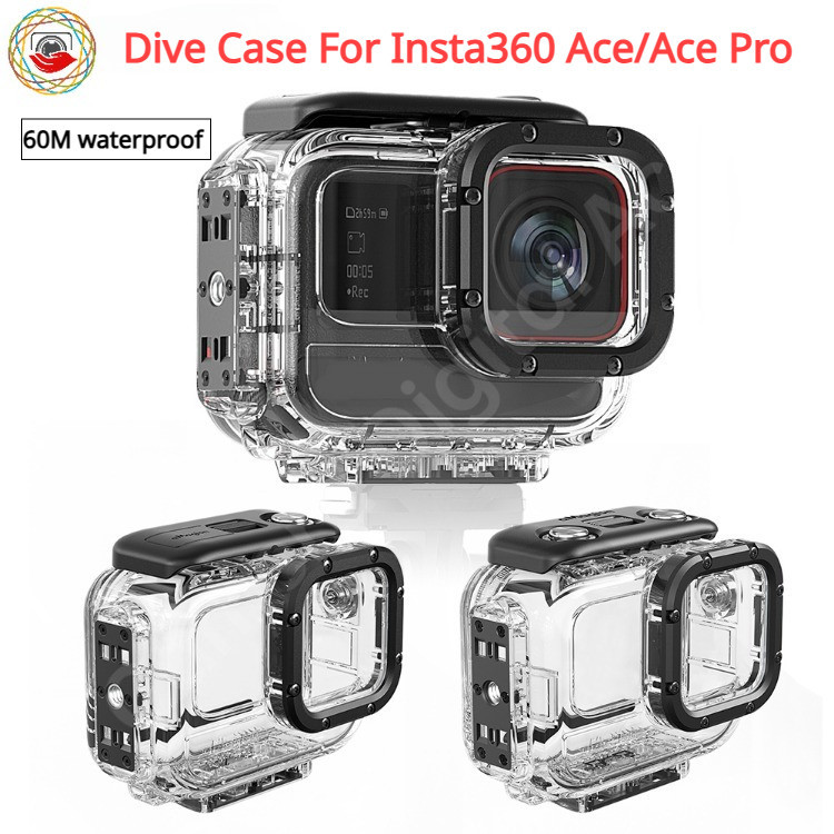 เคสกล้องแอคชั่น กันน้ํา 60 เมตร สําหรับ Insta360 Ace Ace Pro