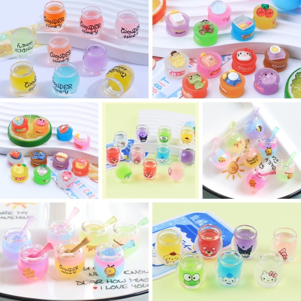 พวงกุญแจเรซิ่น รูปขวดโหล 3D เรืองแสงกลางคืน แฮนด์เมด DIY สําหรับห้อยโทรศัพท์มือถือ 5 ชิ้น ต่อชุด