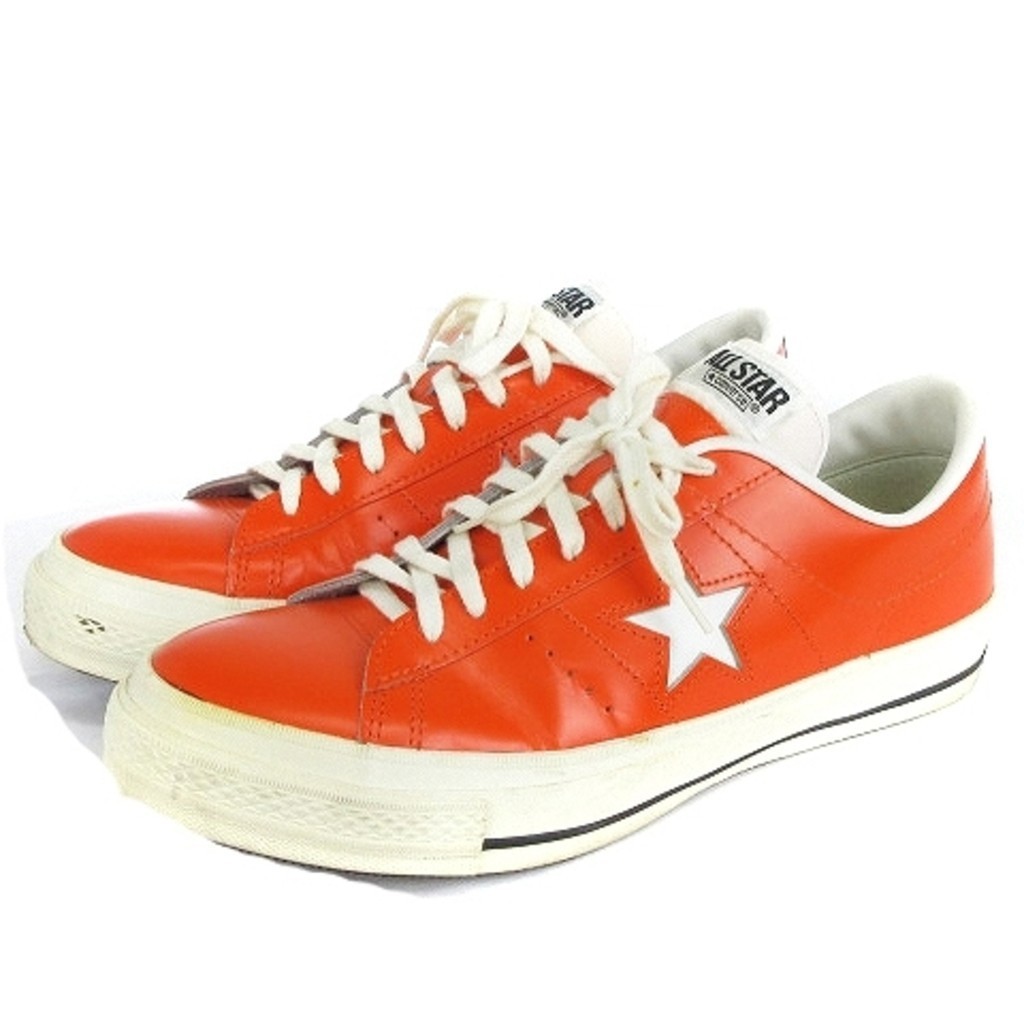 Converse 90's One Star รองเท้าผ้าใบ ผลิตในญี่ปุ่น สีส้ม 27 ซม. ส่งตรงจากญี่ปุ่น มือสอง
