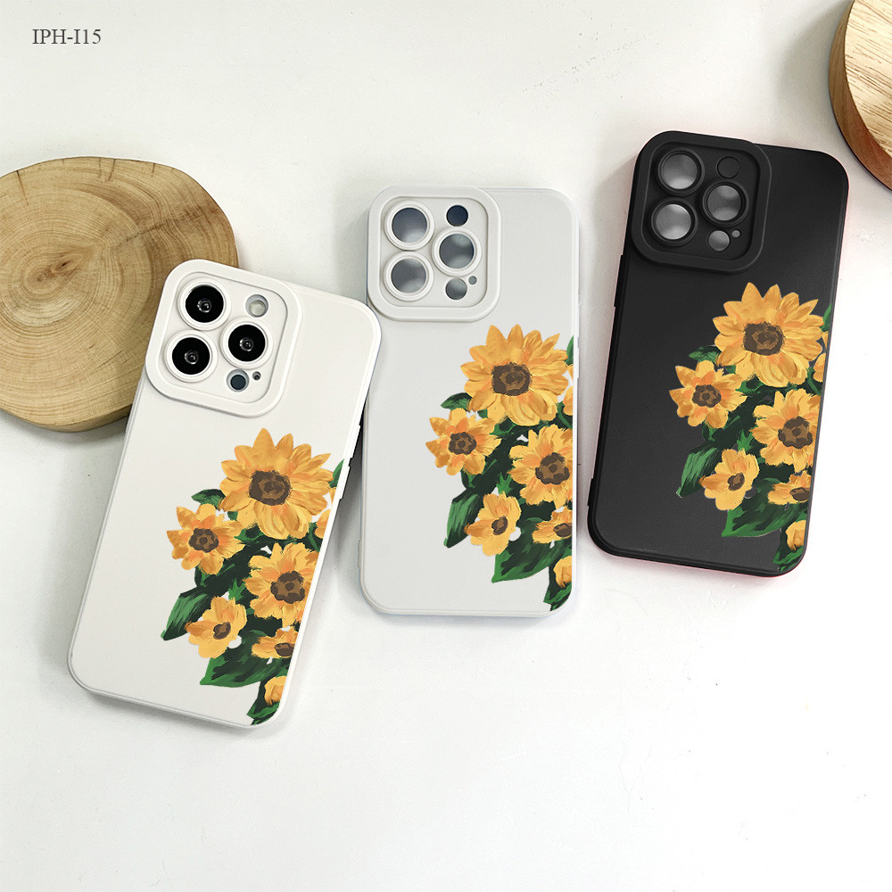IPhone 16 15 14 13 12 11 8 7 X XS XR SE Plus Pro Max 2020 2022 เคสไอโฟน ดอกไม้ เคสโทรศัพท์ เคส สำหรับ