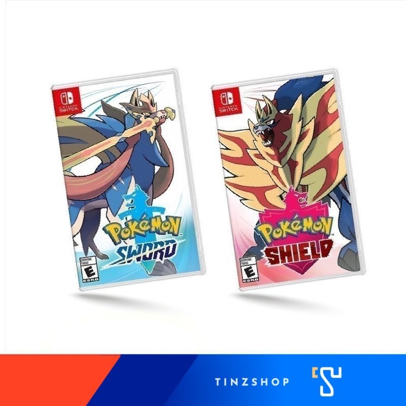 Nintendo Switch Pokemon Sword &amp; Pokemon Shield Zone Asia English เกมขายดี 2019