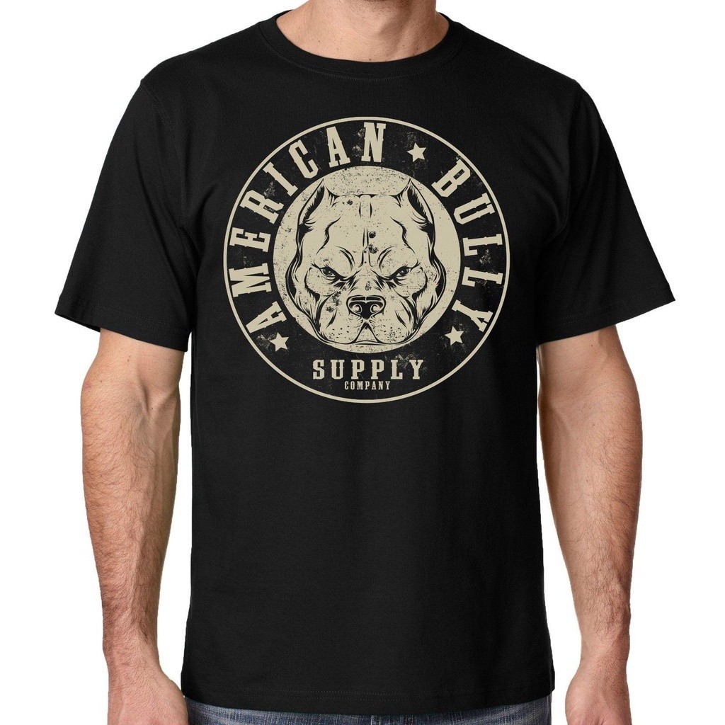 [Aijolen Store] ผ้าฝ้าย พิมพ์ลาย Bully Pit Bull Bully Supply พลัสไซซ์ สําหรับผู้ชาย S-5XL