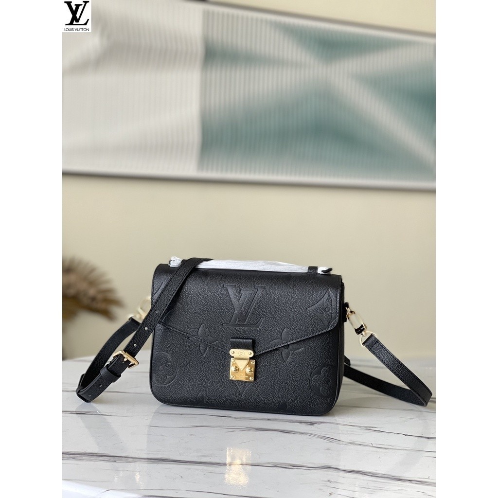 หลุยส์วิตตอง Louis Vuitton กระเป๋าถือ lv 0 💰 m59211 กระเป๋าสะพาย pochette metis สีดำรุ่น hhb5