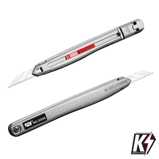 SDI 3006C มีดคัตเตอร์อเนกประสงค์ ขนาด 9 มม. ล็อคใบมีดแบบแข็งแรง ใบมีดเอียง30องศา