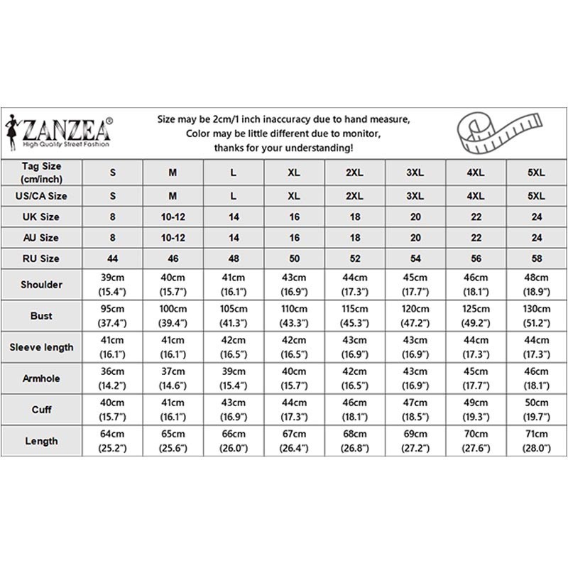 Zanzea เสื้อเบลาส์ลําลอง คอกลม แขน 3/4 สีพื้น สไตล์เกาหลี สําหรับผู้หญิง — صورة 2