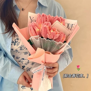 10Pcs 30cm ลวดกํามะหยี่ดออกไม้ DIY ดอกไม้ เด็กทำงานฝีมือ ขึ้น สีมาการอง เด็ก ของขวัญ เทศกาล ของตกแต