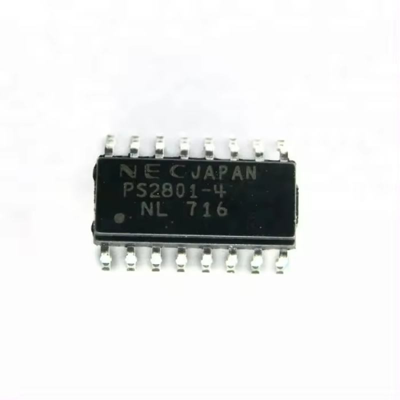 PS2801-4 PS2801C-4 SOP-16 Patch Four-Channel Optocoupler นําเข้าใหม่เอี่ยมขายร้อน