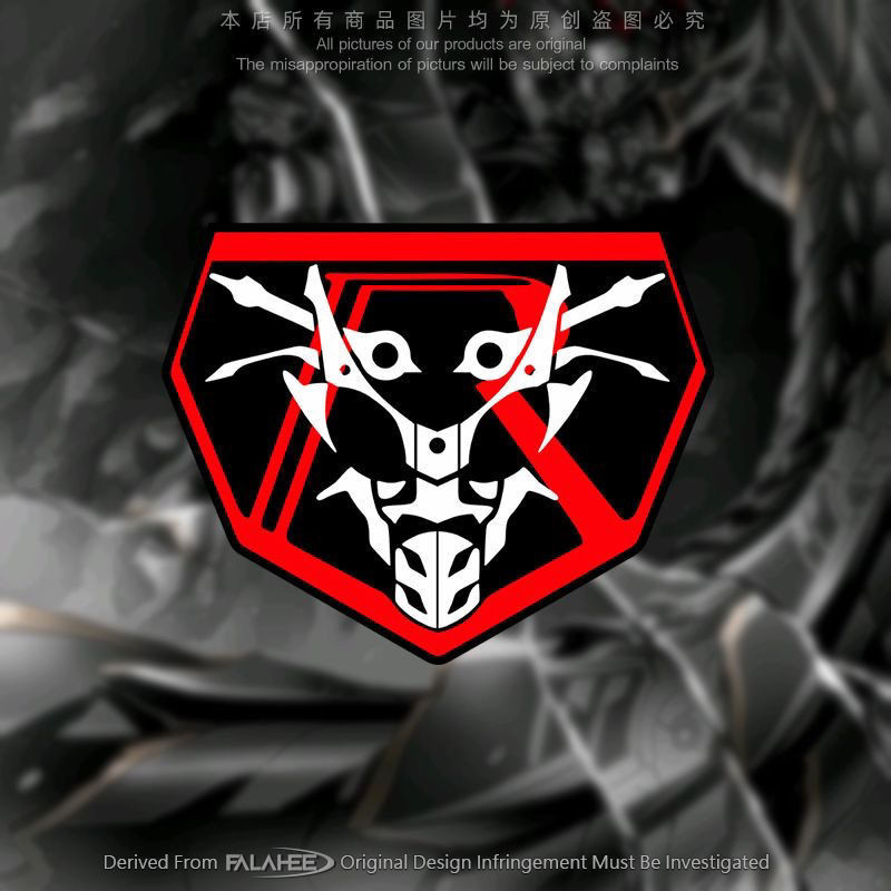 สติกเกอร์ ลายการ์ตูนอนิเมะ Kamen Rider JDM แบบสร้างสรรค์ สไตล์ญี่ปุ่น สําหรับตกแต่งกระจกรถจักรยานยนต์