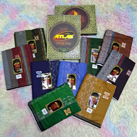 โสร่ง ATLAS รุ่น JACQUARD Songket เนื้อผ้าคอตตอน 100% (ยกดอก) รหัส ATA37
