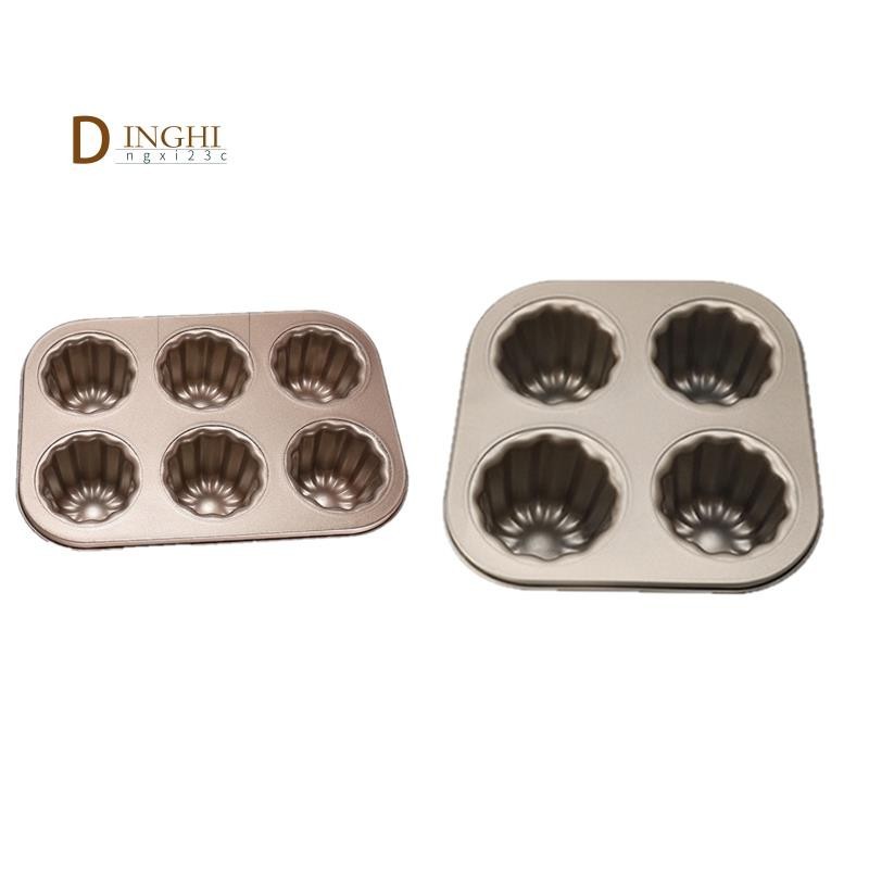 Canele แม่พิมพ์เค้กแม่พิมพ์เค้ก, Non-Stick Canele ถาดอบสําหรับเตาอบเหล็กคาร์บอน Caneles แม่พิมพ์ Bak