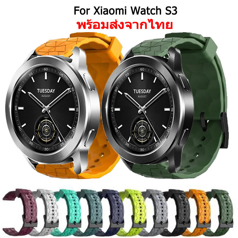 สายนาฬิกาข้อมือ ลายฟุตบอล realme สําหรับ Xiaomi Watch S3