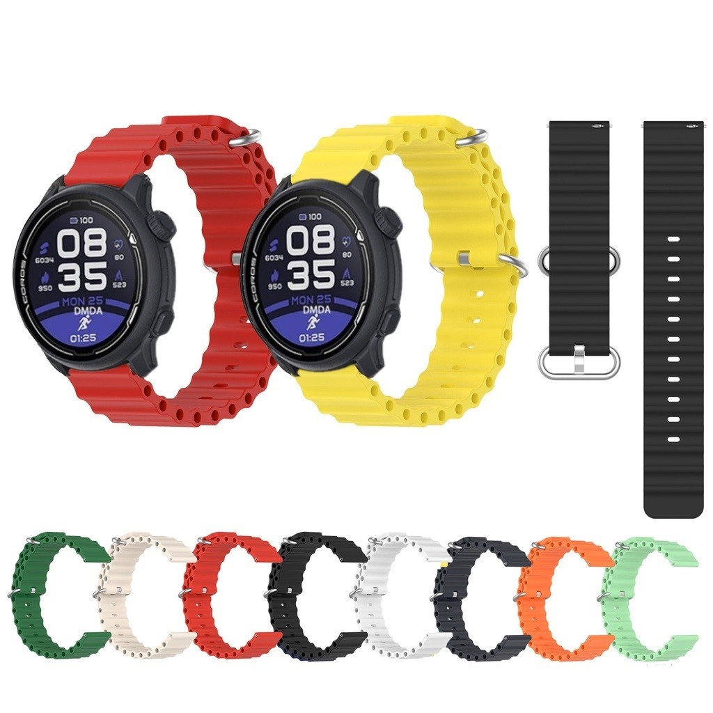 สายนาฬิกาข้อมือซิลิโคน 20 มม. 22 มม. สําหรับ COROS PACE 2 3 APEX 2 Pro APEX Pro APEX 42 มม. 46 มม.