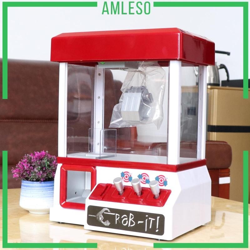 [Amleso] เครื่องจับลูกบอลไฟฟ้า ขนาดเล็ก พร้อมเกมอาร์เคดอิเล็กทรอนิกส์ 24 ชิ้น สําหรับเด็ก ปาร์ตี้