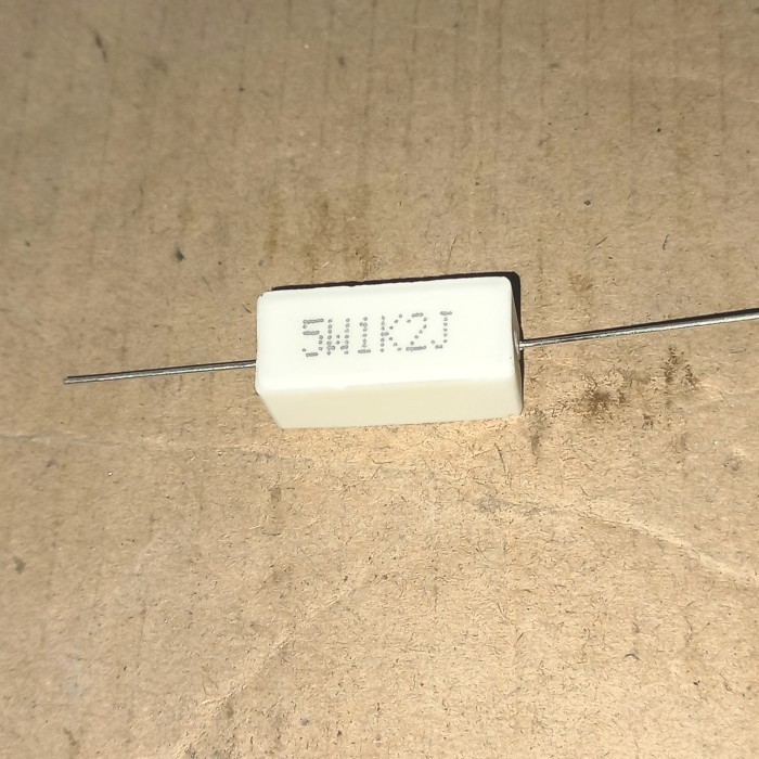 R ชอล์ก 1K2 1,2K 1.2K 1.2 1.2K 5w 5watt 5 วัตต์ Beam Resistor กิโล A Fajar electro 2