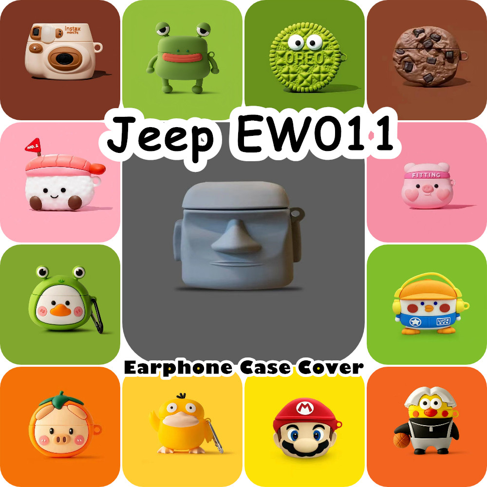 imamuraFor Jeep EW011 เคสซิลิโคนอ่อนนุ่มการ์ตูนตลกหูฟังฝาครอบ NO.2