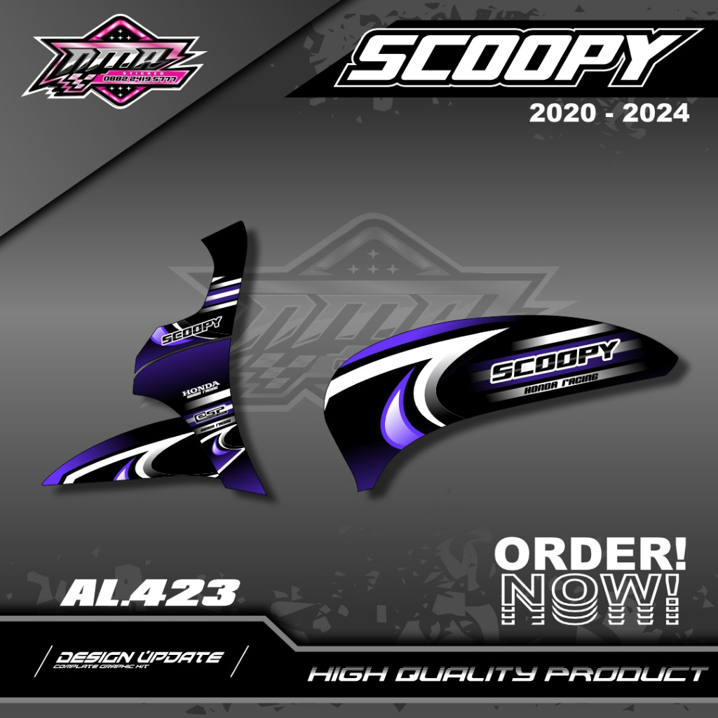 สติ๊กเกอร์ Scoopy Striping Honda Scoopy 2020-2024 รูปที่ 2