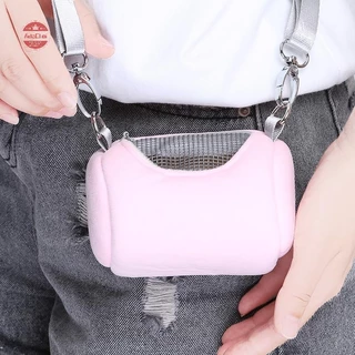 Adachoi หนูแฮมสเตอร์ Carrier กระเป๋า Cross Body Bag การออกแบบกระบอกปฏิบัติ House Travel แบบพกพากระรอกที่มองเห็นได้ตาข่ายกรงสัตว์เลี้ยง TH