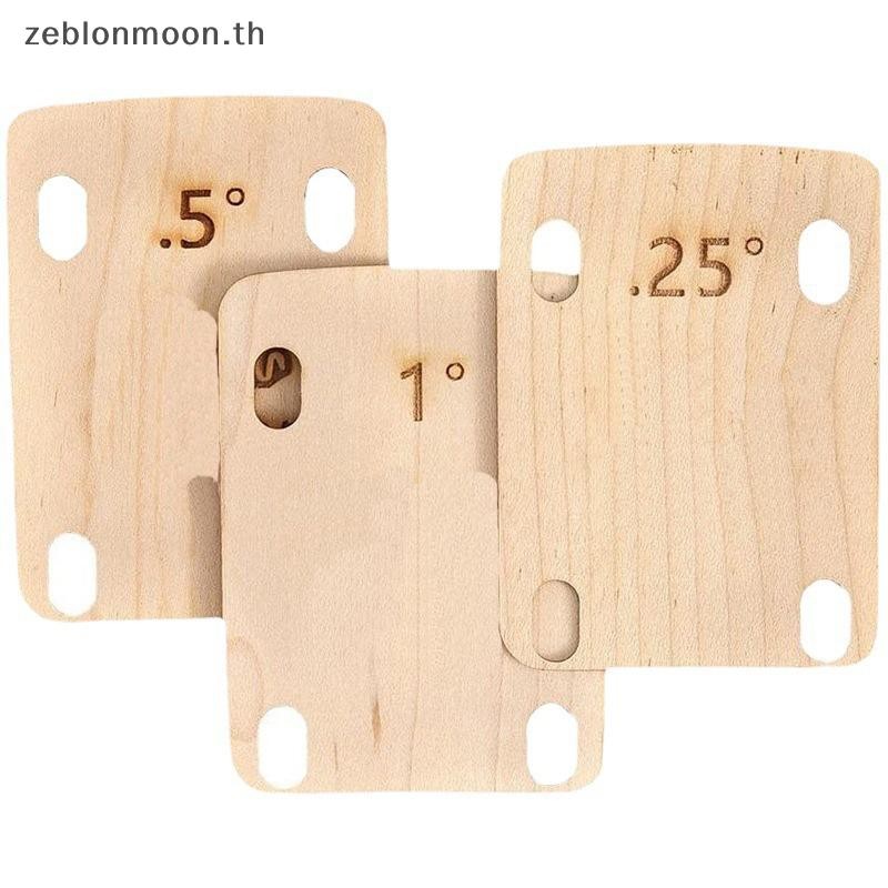 [HM] 3 ชิ้นกีตาร์ไฟฟ้าคอ Shims le Plate 0.25/0.5/1 องศาเครื่องดนตรีกีตาร์ไฟฟ้าอะไหล่ทดแทน {th}