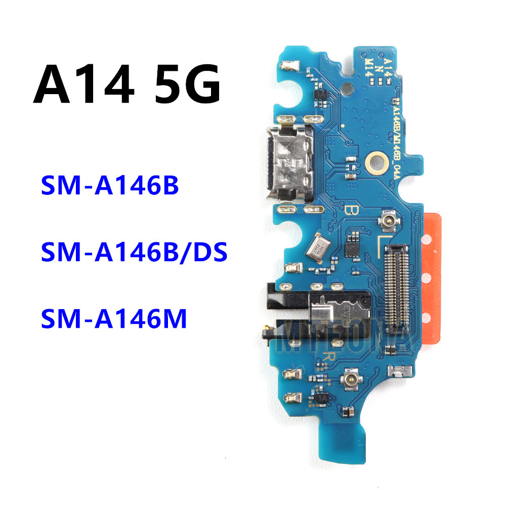 USB ชาร์จพอร์ตแจ็ค Dock Connector Fast Type-C ชาร์จสําหรับ Samsung Galaxy A14 5G A146B SM-A146B A146