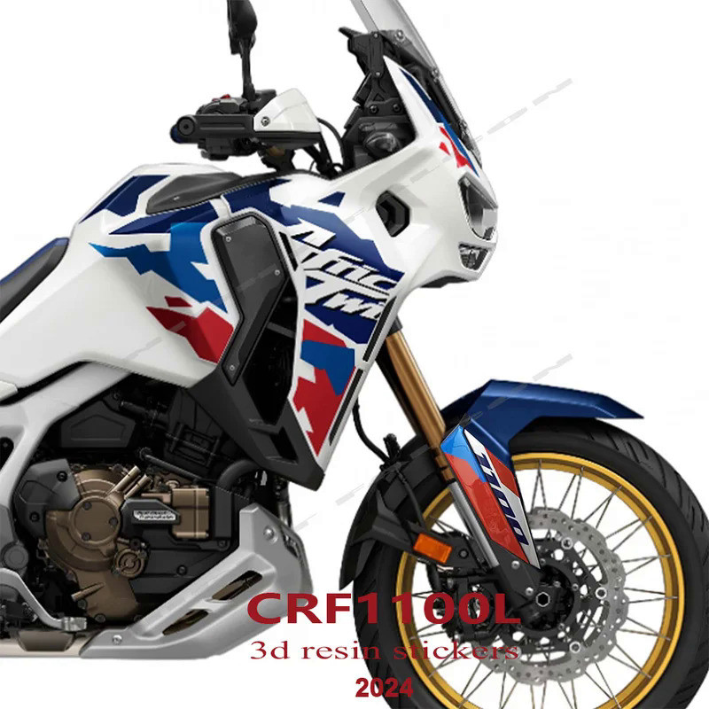 LS For Honda CRF1100L Africa Twin Adventure Sports 2024 Motorcycle Accessories 3D Epoxy Resin Sticke