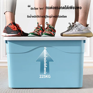 กล่องเก็บของ 12L/20L/45L/68L/96L/125L/168L กล่องพลาสติก ใหญ่ ลังเอนกประสงค์ มี 5 สีให้เลือก