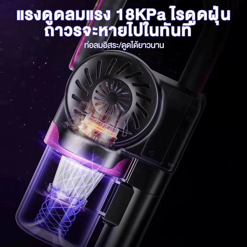 เครื่องดูดฝุ่นไร้สาย แรงดูดสูง