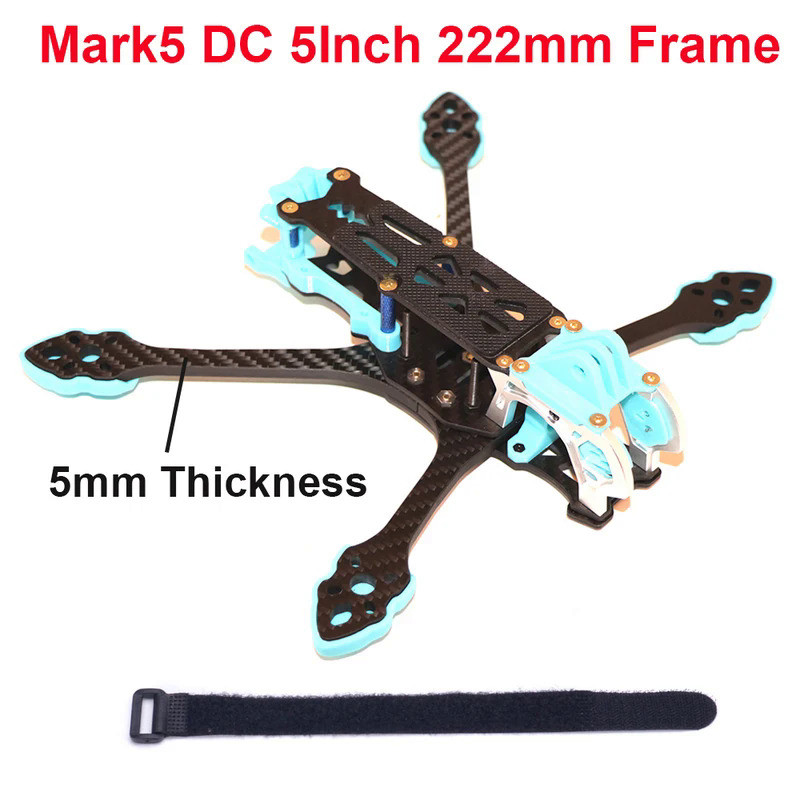 KS โครงคาร์บอนไฟเบอร์มาร์ก MARK5 5 DC 5นิ้ว222มม. 225มม. FPV สำหรับ MARK5-DC แอร์ยูนิต FPV กล้องฟรีส
