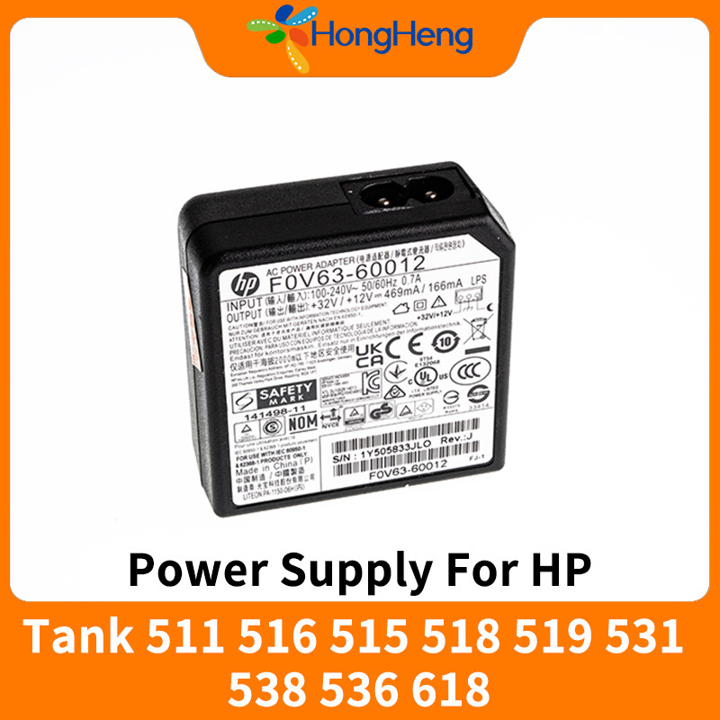 HP Smart Tank 508 511 516 518 519 531 538 618 แหล่งจ่ายไฟ AC (มือสอง) บอร์ดไฟ F0V63-60012 F0V63-6001