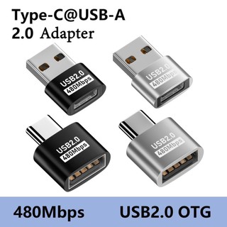 1ชิ้น Adapter ตัวแปลง Type C-USB/USB-Type-C USB 2.0 480Mbps ตัวแปลงสายชาร์จ โทรศัพท์ คอมพิวเตอร์