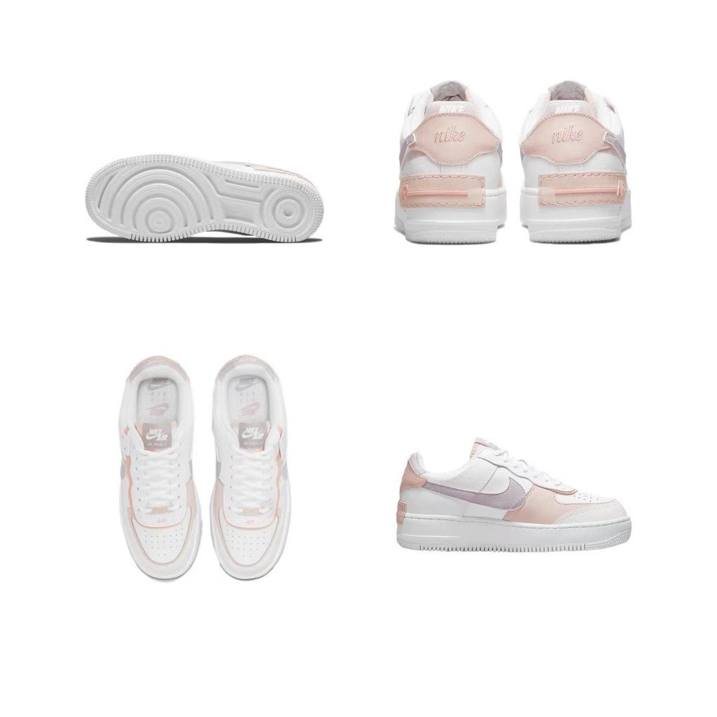 【ของแท้100%】Nike Air Force 1 LOW GS shadow ผ้าใบ  วิ่ง nike  af1 ของแทั Sneakers รองเท้า Hot sales