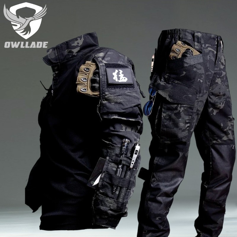 Eaglade ชุดกางเกงแจ็คเก็ตยุทธวิธีในกลางคืน กันน้ํา JT-0045TZ