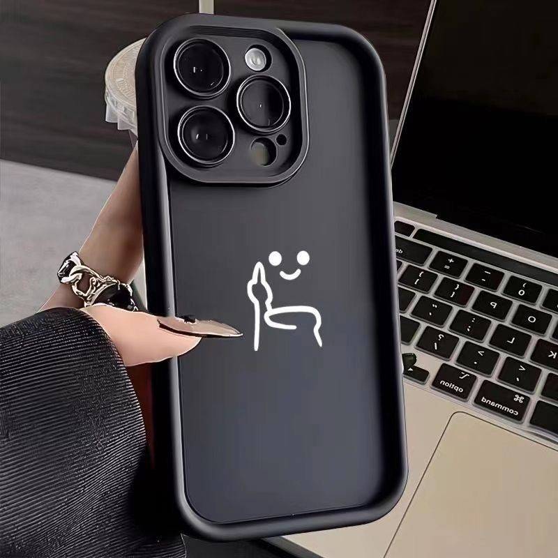 เคสโทรศัพท์มือถือ กันฝุ่น ลายอิโมติคอนตลก แฟชั่นยอดนิยม สําหรับ iPhone 15 Pro Max 14 Plus 13 Mini 12 11 Pro SE 2020 X XR XS Max 6S Plus 8 7