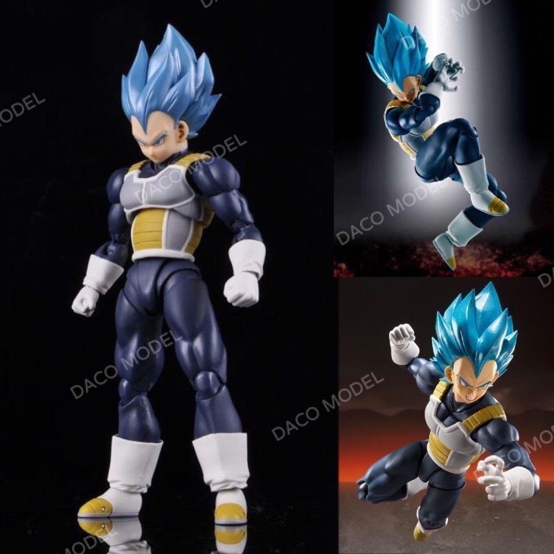 โมเดลตุ๊กตา Dragon Ball Blue-Haired Vegeta SHF ข้อต่อขยับได้ สําหรับตกแต่ง